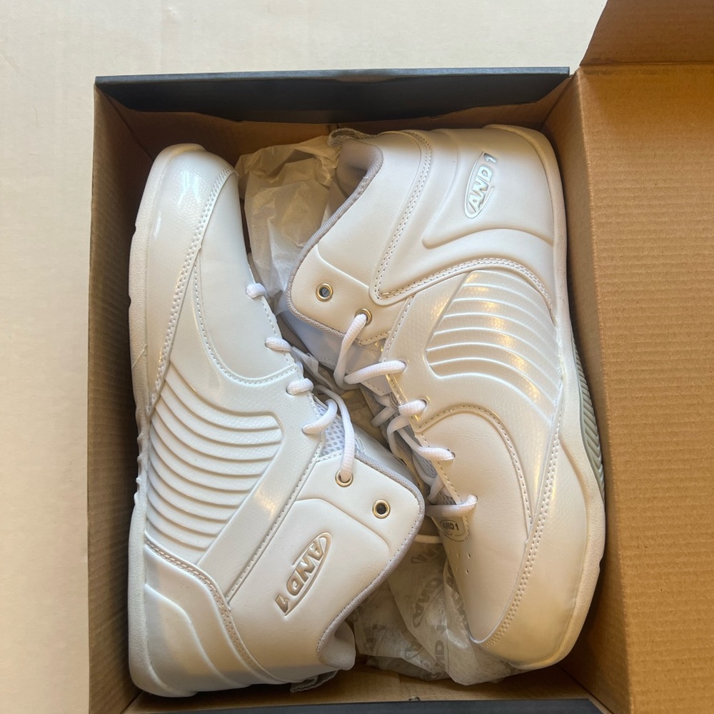 AND1 Classic White High-Tops